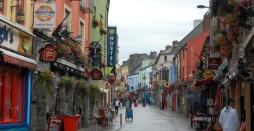 Pedestrian street in Galway City